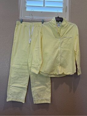 Petite Plume Yellow Gingham Pajama Set